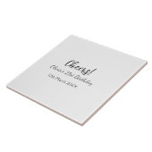 Cheers 21ste verjaardag naam toevoegen datum eenvo tegeltje (Zijkant)