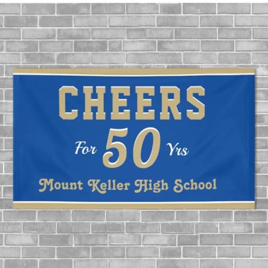 Cheers 50 jaar reünie banner