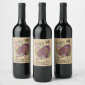 Cheers 50e verjaardag  wijnmakerij  wijn etiket (Flessen)