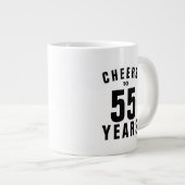 Cheers 55th Birthday mok gift voor hem of haar (Voorkant rechts)