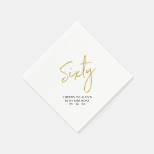 Cheers 60   Modern Adult 60th Birthday Party Na Servet