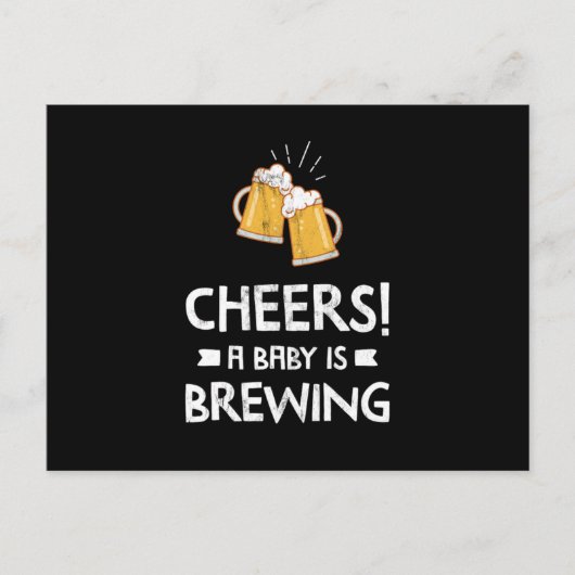 Cheers a Baby is grappig te verwachten dat pap bee Briefkaart (Voorkant)