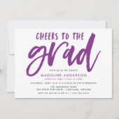 Cheers aan het Afstudeerder Paarse Afstuderen van  Kaart (Voorkant)