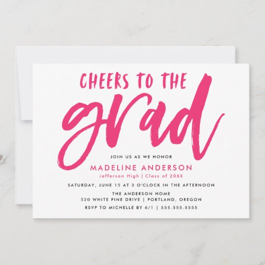 Cheers aan het Afstuderen van het Manuscript van d Kaart (Voorkant)