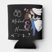 Cheers aan Mr. en Mrs Elegant Wedding Front & Back Blikjeskoeler (Achterkant)