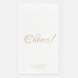 Cheers, aanpassen tekst Weddenschap papier G Servet