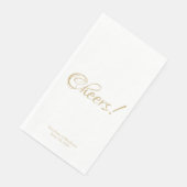 Cheers, aanpassen tekst Weddenschap papier G Servet (Hoek)