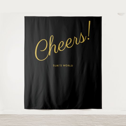 Cheers! achtergrondtapijt wandkleed (Voorkant)