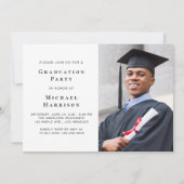 Cheers Afstudeerder Foto Graduation Party Kaart (Achterkant)