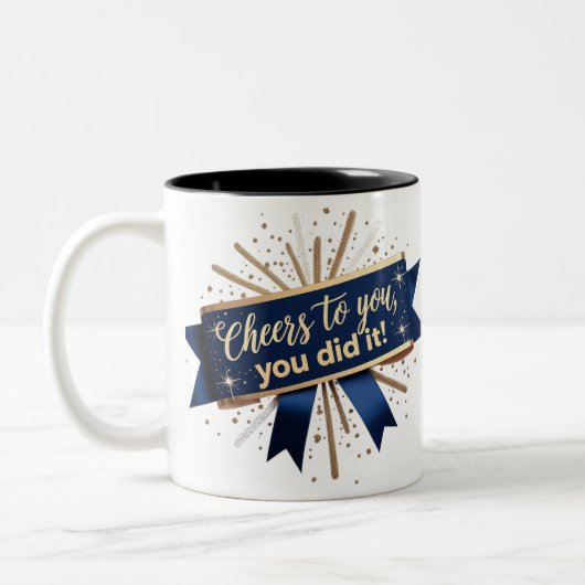 Cheers Afstudeerder Mok – Twee-Tone 11oz (Links)