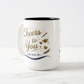 Cheers Afstudeerder - Twee-Tone Mok 15oz (Voorkant links)