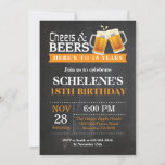 Cheers and Beers 18th Birthday Invitation Card Kaart<br><div class="desc">Cheers and Beers 18th Birthday Invitation Card. Volwassen verjaardag. Oranje. 16e 18e 21e 21e 30e 40e 50e 70e 80e 90e 100e. Elke leeftijd. Voor verdere aanpassing,  te klikken gelieve de knoop "van de Aanpassing het"en ons ontwerphulpmiddel te gebruiken om deze sjabloon te wijzigen.</div>