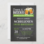 Cheers and Beers 18th Birthday Invitation Card Kaart<br><div class="desc">Cheers and Beers 18th Birthday Invitation Card. Volwassen verjaardag. Groen. 16e 18e 21e 21e 30e 40e 50e 70e 80e 90e 100e. Elke leeftijd. Voor verdere aanpassing,  te klikken gelieve de knoop "van de Aanpassing het"en ons ontwerphulpmiddel te gebruiken om deze sjabloon te wijzigen.</div>