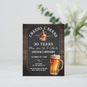 Cheers and Beers 30e Birthday Party Budget (Staand voorkant)
