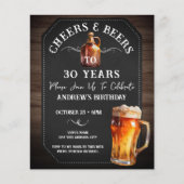 Cheers and Beers 30e Birthday Party Budget (Voorkant)
