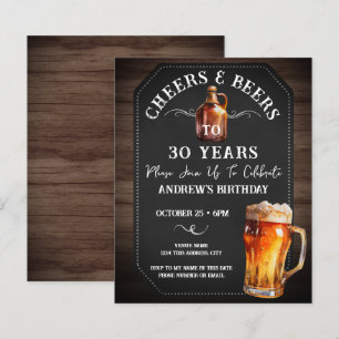 Cheers and Beers 30e Birthday Party Budget