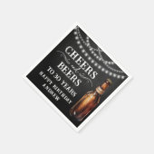 Cheers and Beers 30th Birthday Paper Napkin Servet (Hoek)