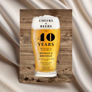 Cheers And Beers 40e Verjaardag Kaart