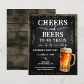 Cheers and Beers 40th Birthday Party Budget (Voorkant / Achterkant)