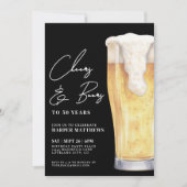 Cheers And Beers 50e Verjaardag Kaart (Voorkant)