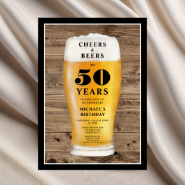 Cheers And Beers 50e Verjaardag Kaart
