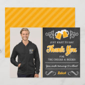 Cheers and Beers 50th Birthday Hartelijk dank Bedankkaart (Voorkant / Achterkant)