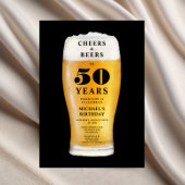 Cheers And Beers 50th Birthday Kaart