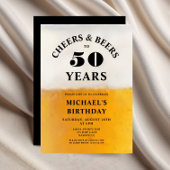 Cheers And Beers 50th Birthday Kaart