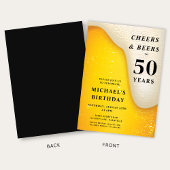 Cheers And Beers 50th Birthday Kaart