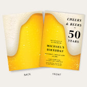 Cheers And Beers 50th Birthday Kaart