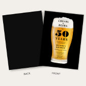 Cheers And Beers 50th Birthday Kaart
