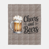 Cheers and Beers Adult Birthday Party Fleece Deken (Voorkant)
