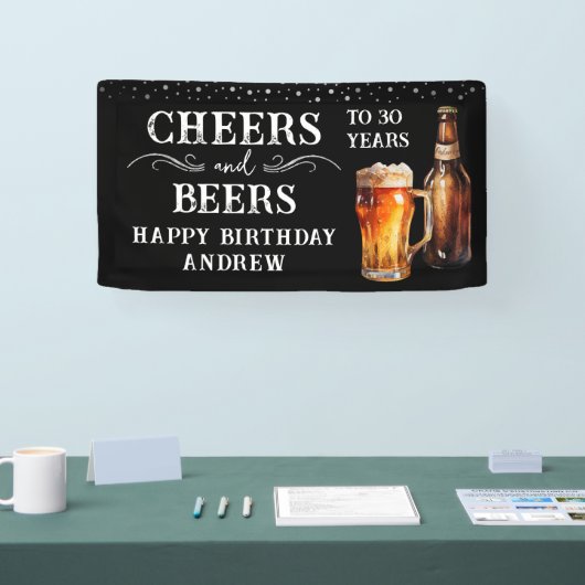 Cheers and Beers Birthday Banner (Beurs)