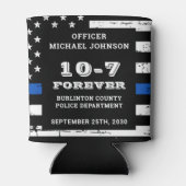 Cheers and Beers Custom 10-7 Police Retirement Blikjeskoeler (Achterkant)