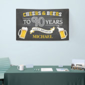 Cheers and Beers Happy 90th Birthday Banner (Beurs)