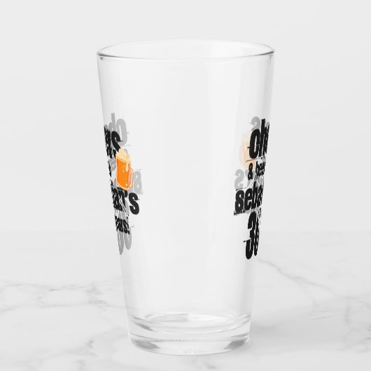 Cheers and Beers Personalized Birthday Glas (Links)