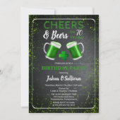Cheers and Beers St. Patricks 70e verjaardag Kaart (Voorkant)