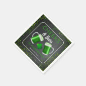 Cheers and Beers St. Patricks Day Party Servet (Hoek)