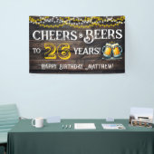 Cheers and Beers to 26 Years Birthday Party Banner (Beurs)