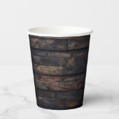 Cheers and Beers to 33 Years Rustic Birthday Papieren Bekers (Achterkant)