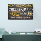 Cheers and Beers to 40 Years Birthday Party Banner (Beurs)