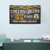 Cheers and Beers to 41 Years Birthday Party Banner (Beurs)