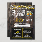 Cheers and Beers to 80 Years Surprise Brewery Kaart (Voorkant / Achterkant)