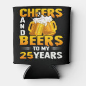 Cheers and beers to my 25th Birthday Gift Blikjeskoeler (Voorkant)