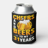 Cheers and beers to my 31th Birthday Gift Blikjeskoeler (Blikje Voorkant)