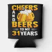 Cheers and beers to my 31th Birthday Gift Blikjeskoeler (Voorkant)