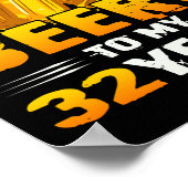 Cheers and beers to my 32th Birthday Gift Poster (Hoek)