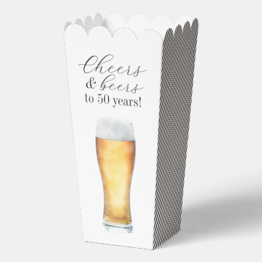 Cheers and Beers tot 50 jaar geboortedag Bedankdoosjes (Voorkant)