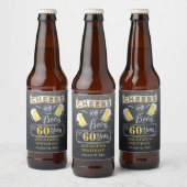 Cheers and Beers tot 60 jaar geboortedag Bier Etiket (Flessen)