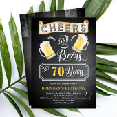 Cheers and Beers tot 70 jaar geboortedag Kaart